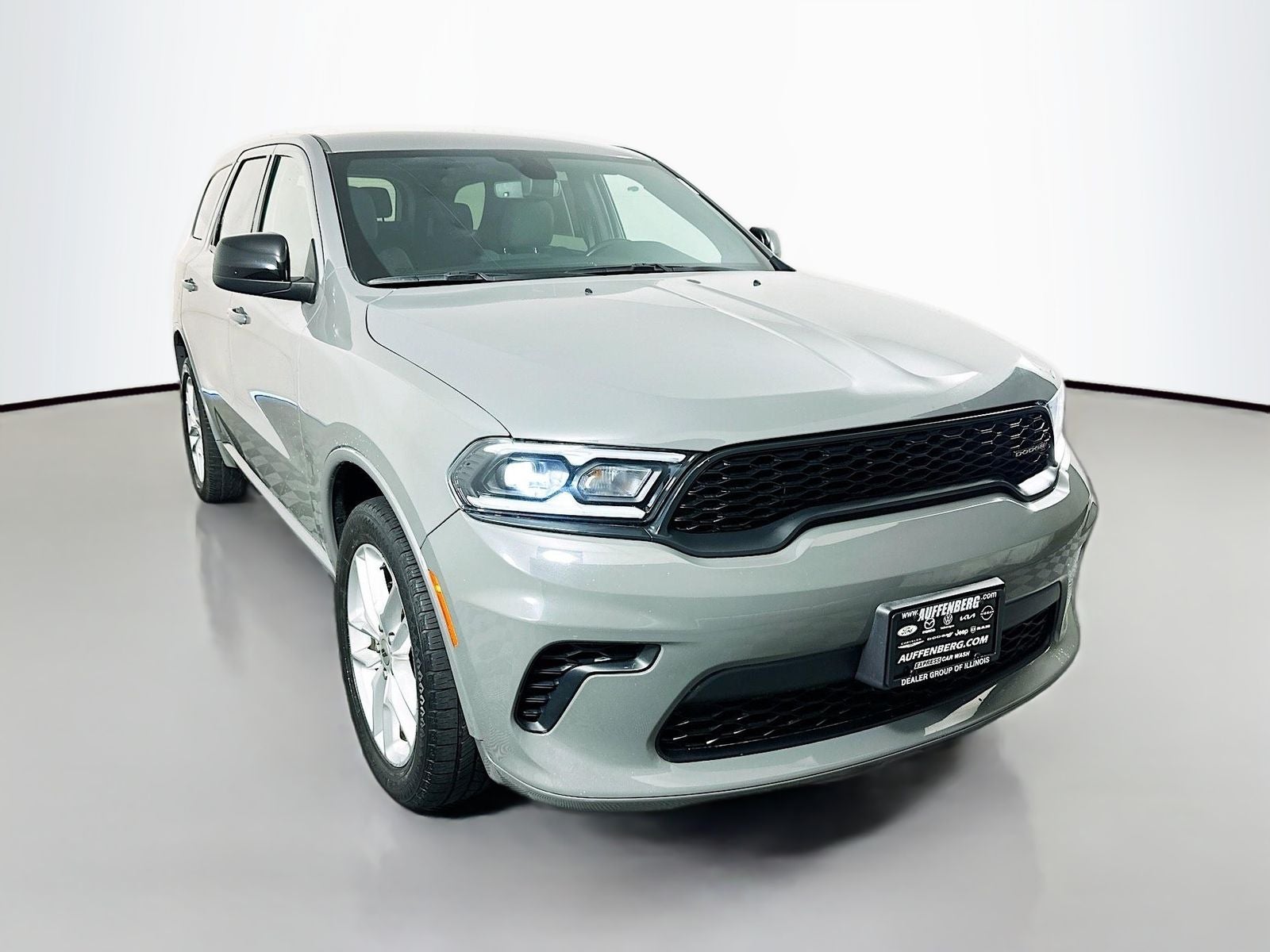 2023 Dodge Durango GT AWD in Destroyer Gray Clearcoat — front three-quarter view