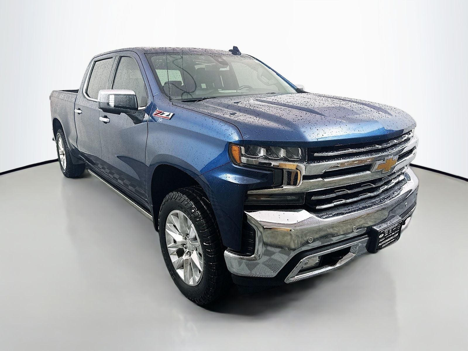 2019 Chevrolet Silverado 1500 LTZ in Northsky Blue Metallic — front three-quarter view