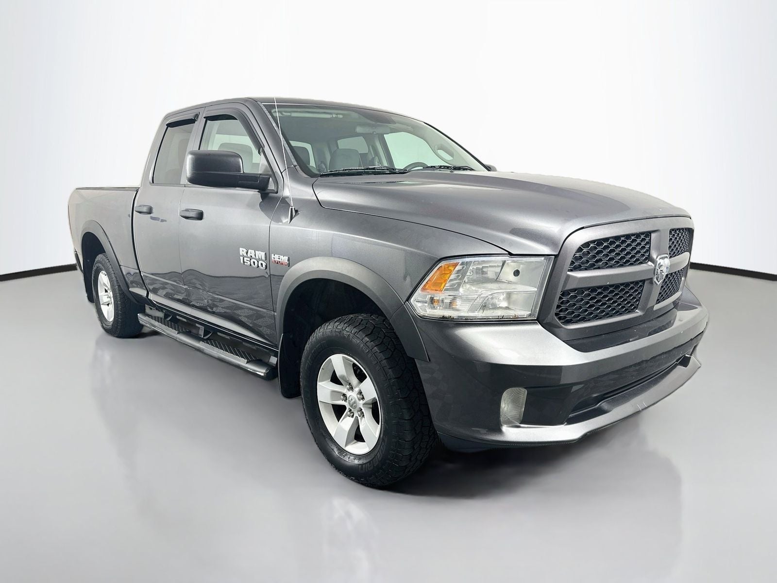 2017 RAM 1500 Express in Granite Crystal Metallic Clearcoat — front three-quarter view