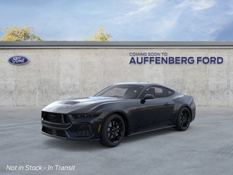 2026 Ford Mustang GT in Shadow Black — front three-quarter view