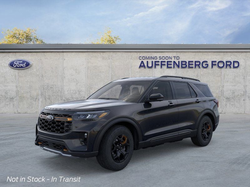 2026 Ford Explorer Tremor in Black Metallic — front three-quarter view