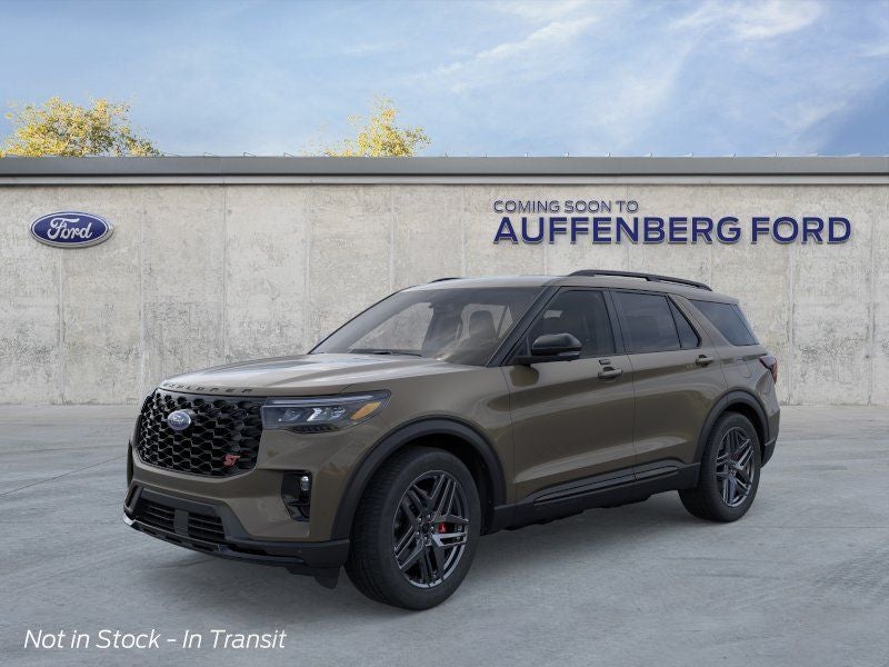 2026 Ford Explorer ST in Gray — front three-quarter view