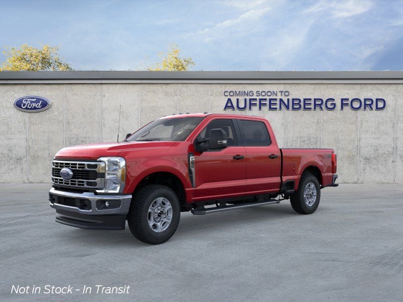 2026 Ford F-250SD XLT in Ruby Red Metallic — front three-quarter view