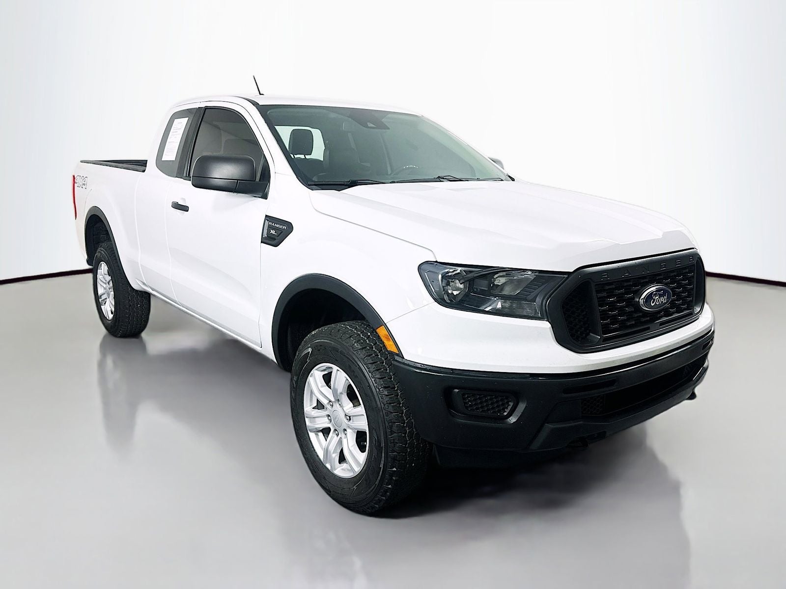 2023 Ford Ranger XL in Oxford White — front three-quarter view