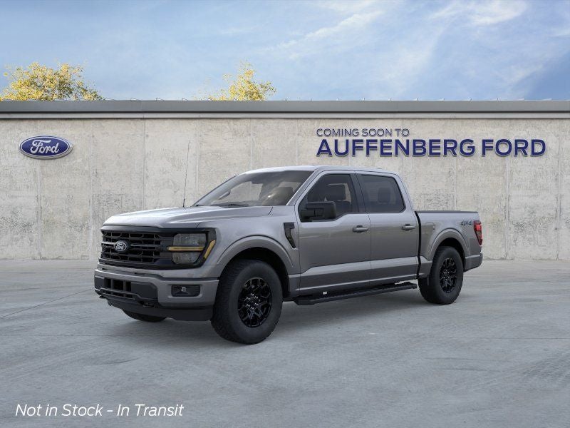 2026 Ford F-150 XLT in Gray Metallic — front three-quarter view