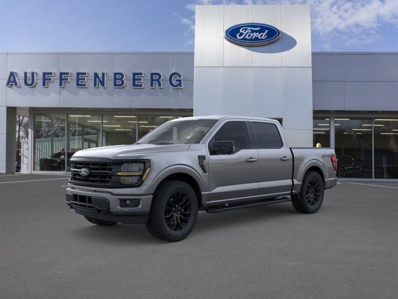 2026 Ford F-150 XLT in Gray Metallic — front three-quarter view
