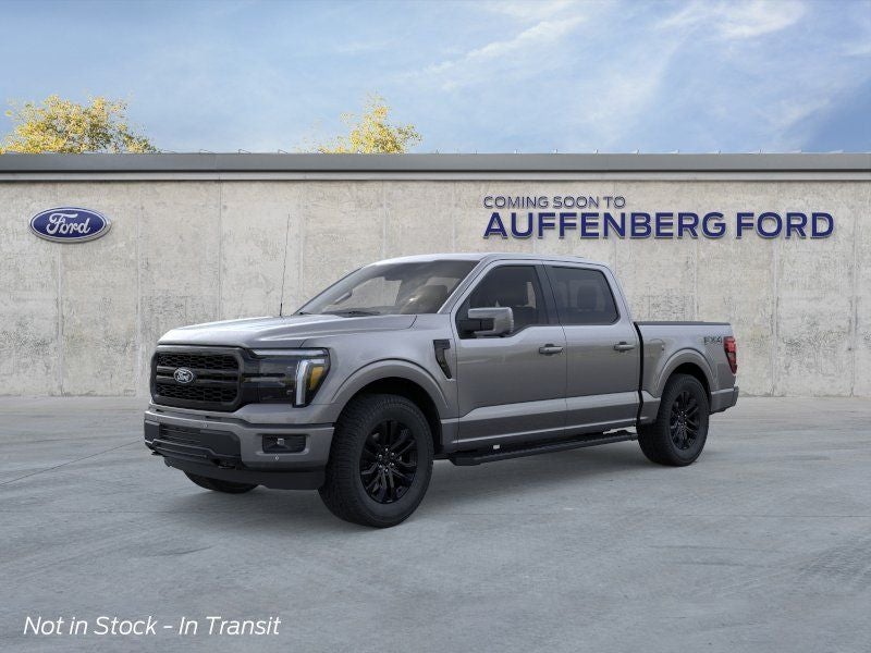 2026 Ford F-150 Lariat in Gray Metallic — front three-quarter view