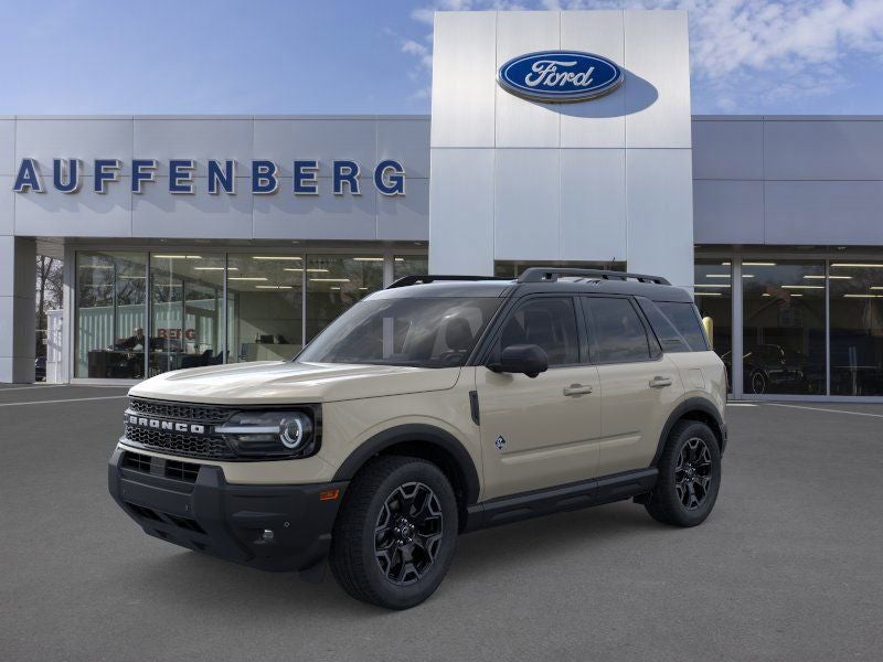 2025 Ford Bronco Sport Outer Banks in Desert Sand — front three-quarter view