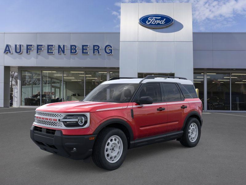 2025 Ford Bronco Sport Heritage in Ruby Red Metallic — front three-quarter view