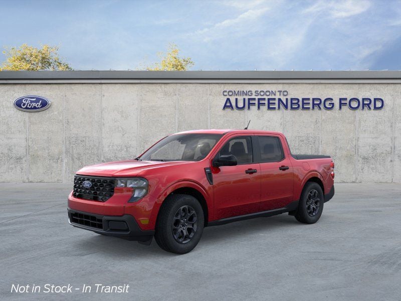 2026 Ford Maverick XLT in Ruby Red Metallic — front three-quarter view