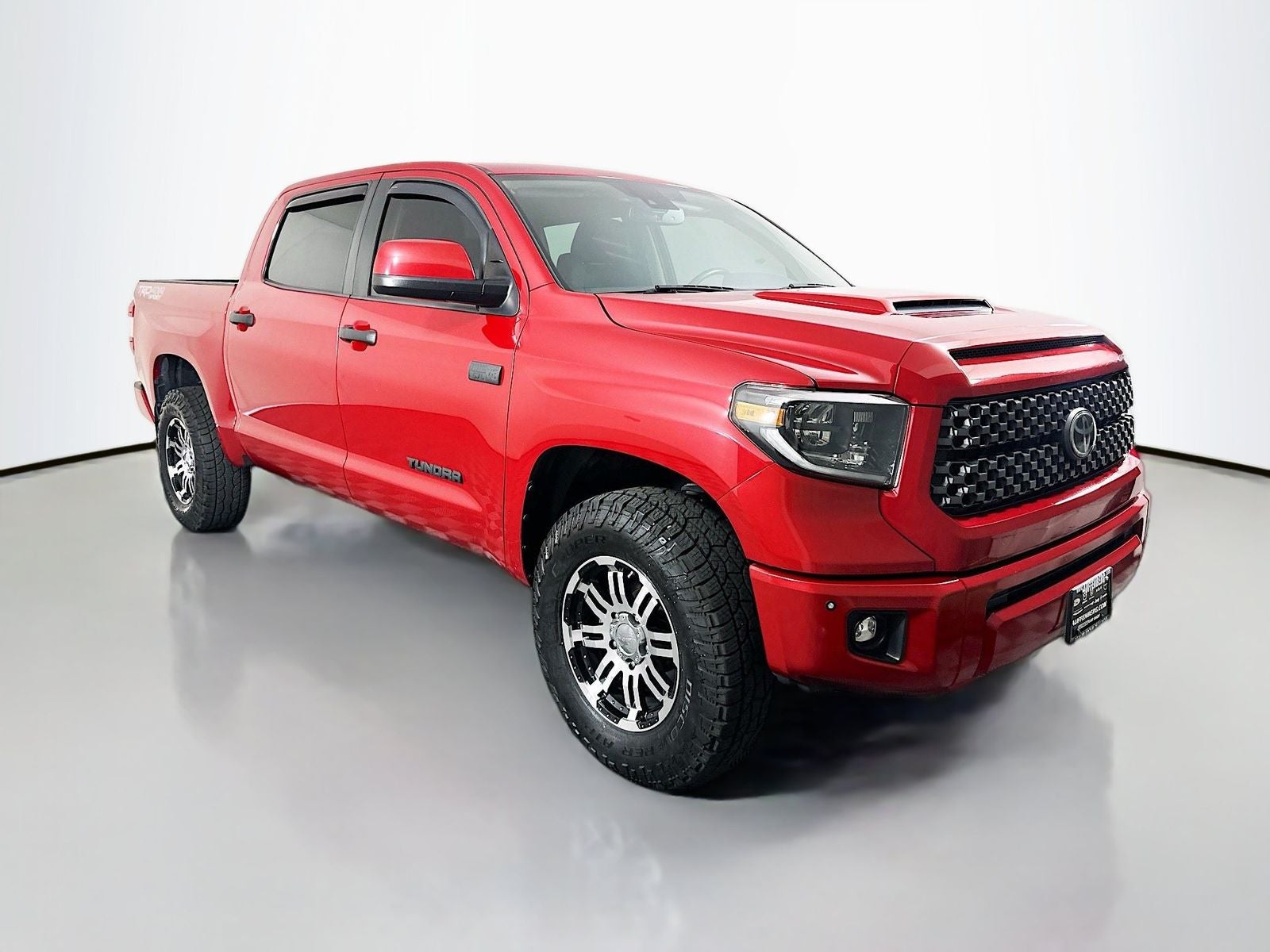 2021 Toyota Tundra SR5 in Barcelona Red Metallic — front three-quarter view