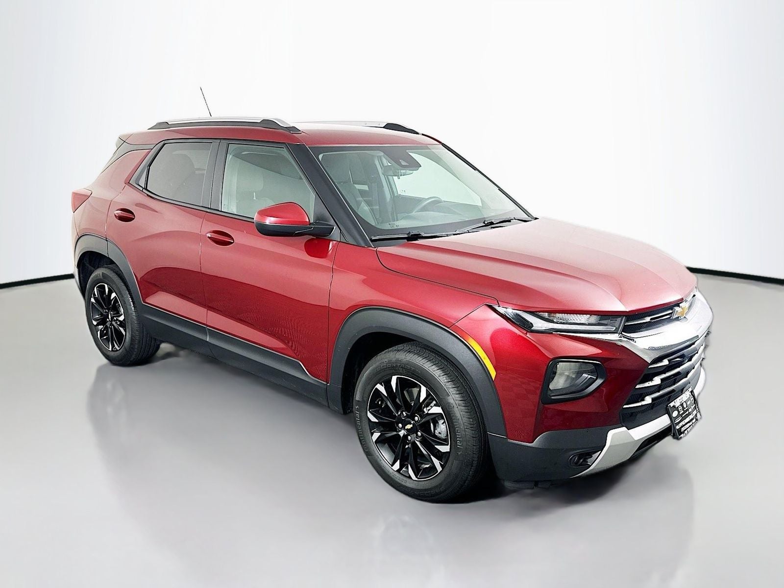 2023 Chevrolet TrailBlazer LT in Crimson Metallic — front three-quarter view