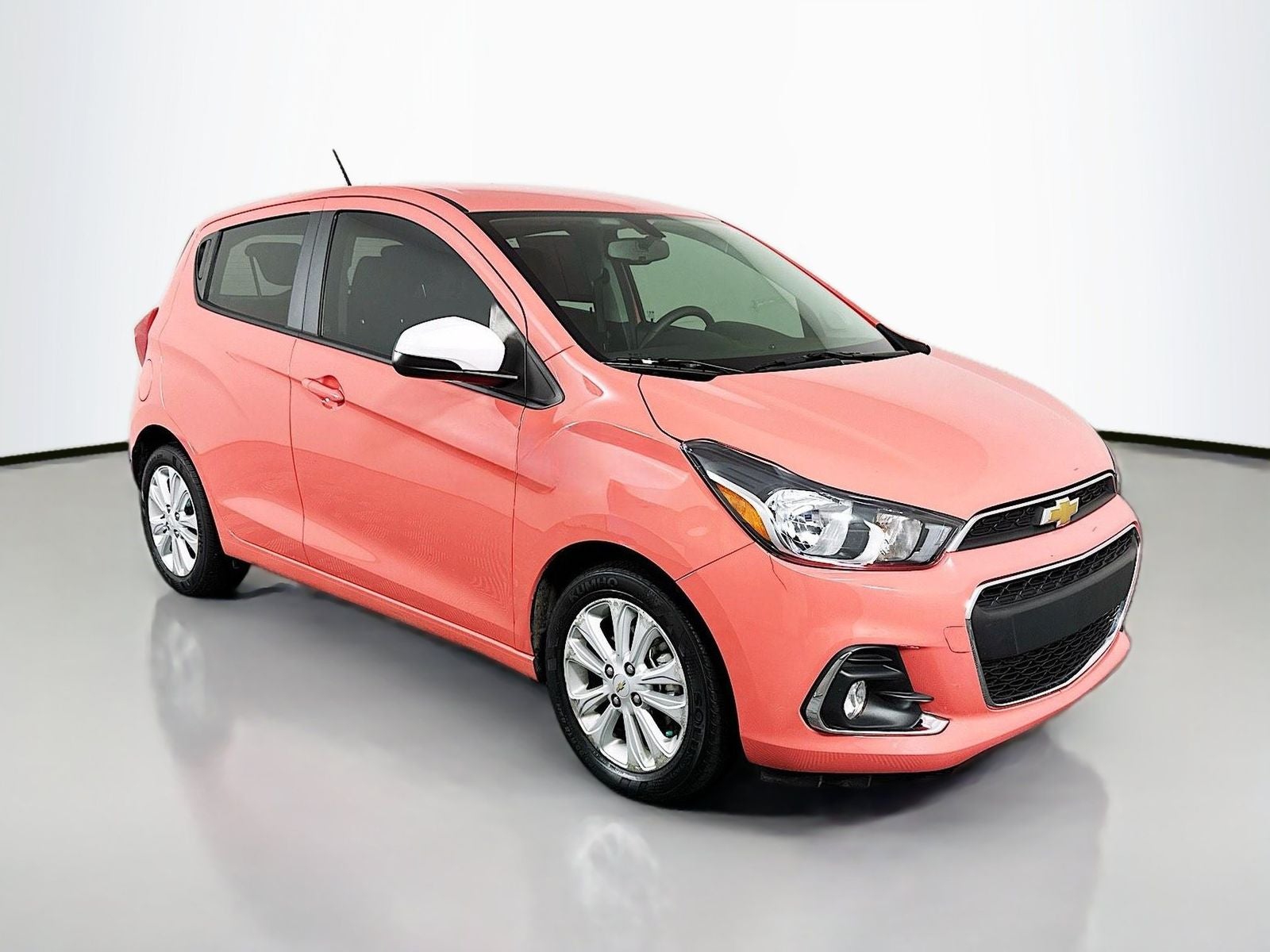 2018 Chevrolet Spark 1LT in Sorbet — front three-quarter view