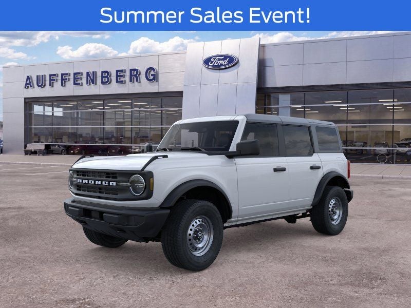 2026 Ford Bronco Base in White — front three-quarter view