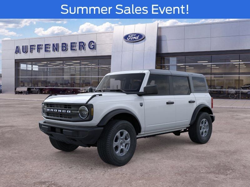 2026 Ford Bronco Big Bend in Oxford White — front three-quarter view