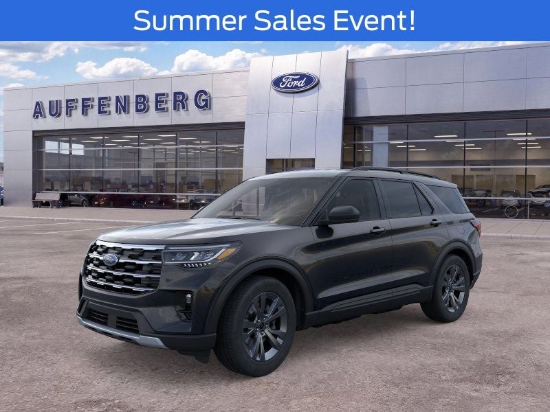 2026 Ford Explorer Active in Black Metallic — front three-quarter view