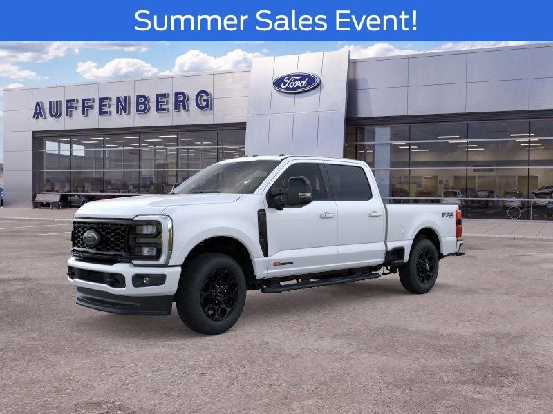 2026 Ford F-250SD Lariat in White Metallic — front three-quarter view