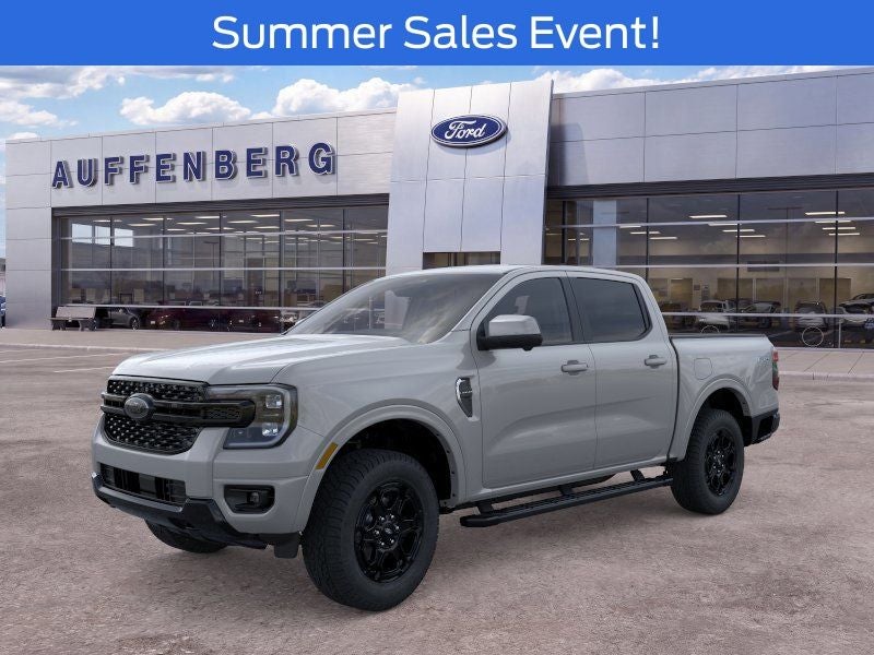 2026 Ford Ranger Lariat in Avalanche — front three-quarter view