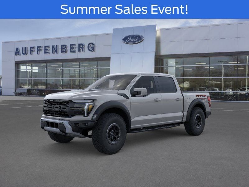 2026 Ford F-150 Raptor in Avalanche — front three-quarter view