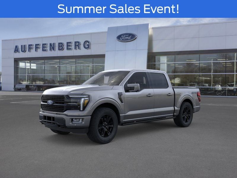 2026 Ford F-150 Platinum in Gray Metallic — front three-quarter view