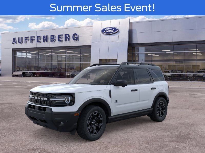 2026 Ford Bronco Sport Outer Banks in White Metallic — front three-quarter view