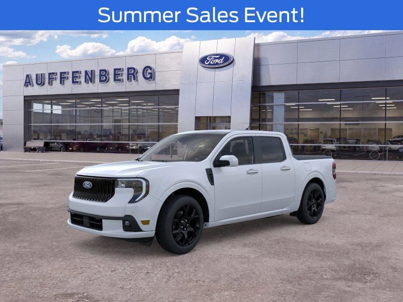 2026 Ford Maverick Lobo Standard in White Metallic — front three-quarter view
