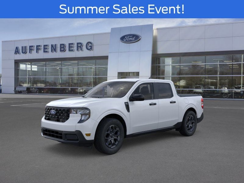 2026 Ford Maverick XLT in Oxford White — front three-quarter view
