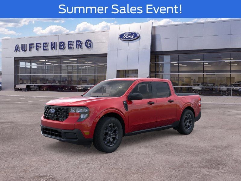 2026 Ford Maverick XLT in Ruby Red Metallic — front three-quarter view