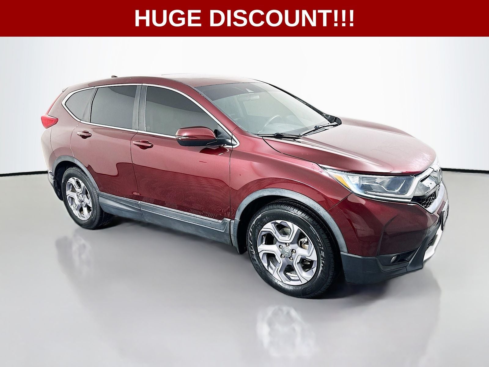 2019 Honda CR-V EX in Red — front three-quarter view