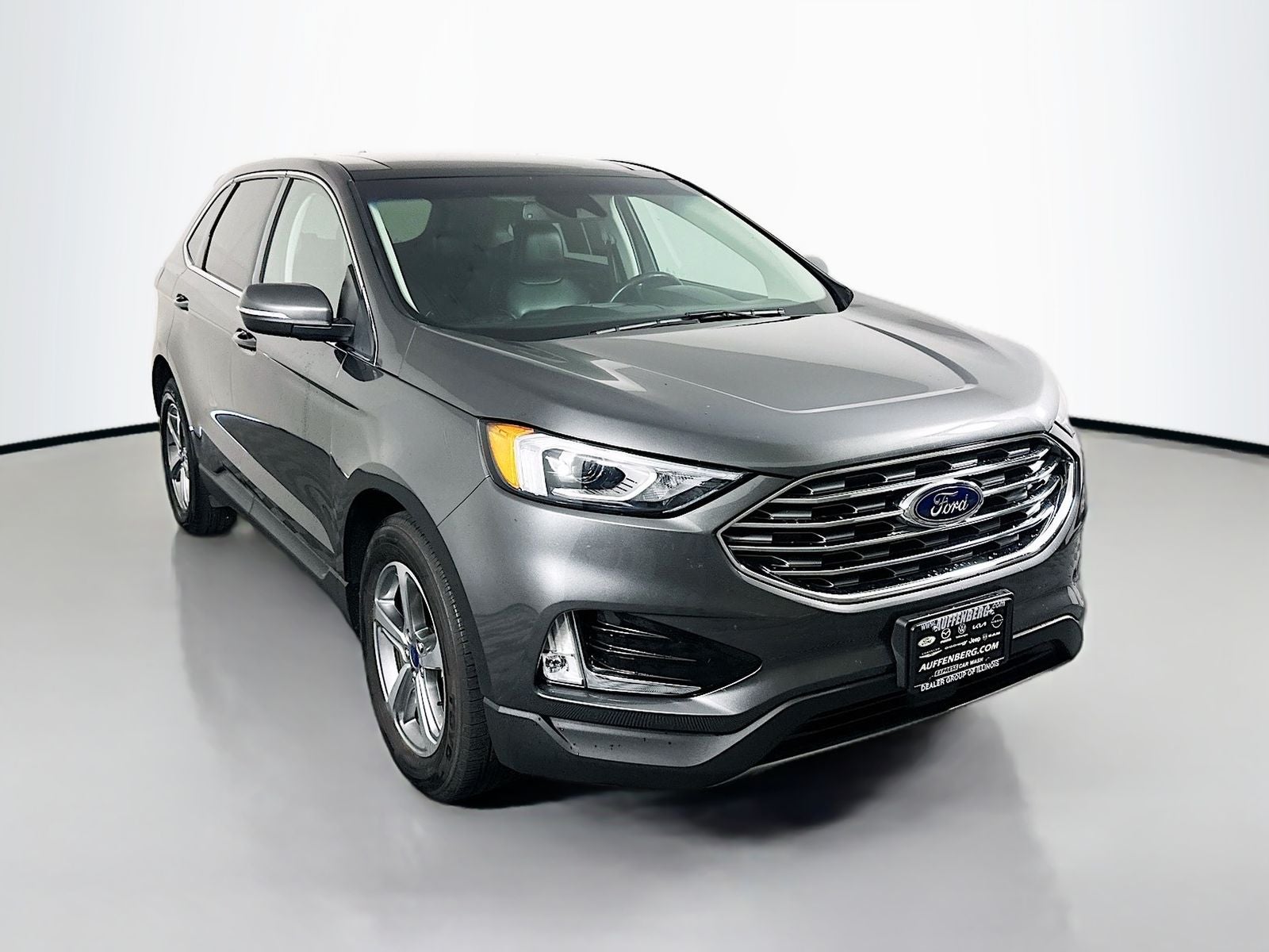 2020 Ford Edge SEL in Magnetic Metallic — front three-quarter view