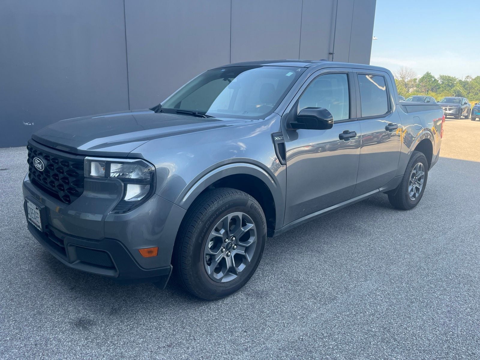 2025 Ford Maverick XLT in Azure Gray Metallic Tri-Coat — front three-quarter view