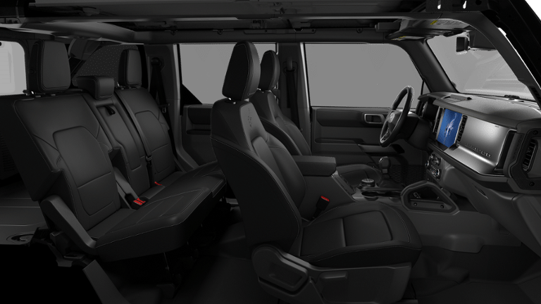 2026 Ford Bronco Outer Banks in Shadow Black — front three-quarter view
