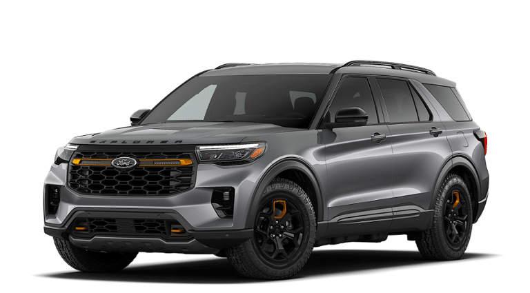 2026 Ford Explorer Tremor in Carbonized Gray Metallic — front three-quarter view